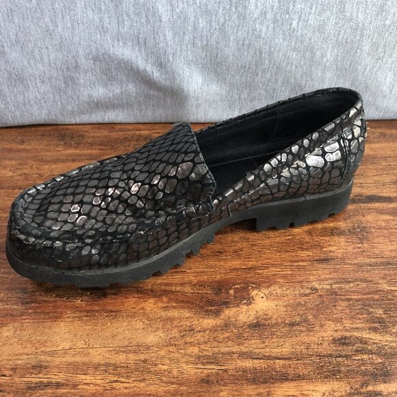 Donald J. Pliner Rio Women’s Size 9 M Embossed‎ Crocodile Shoes Lug Sole - Picture 6 of 11